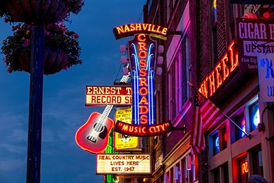 music city sign in Nashville, TN